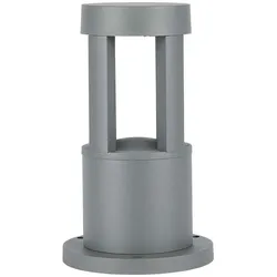 Stehleuchte LED Wegelampe Standleuchte Außenbereich Aluminium grau IP65 H 25 cm