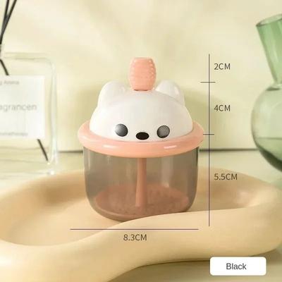 Useful Little Things Portable Cute Bear Facial Cleanser Foaming Cup And Rich Bubble Maker Tool black