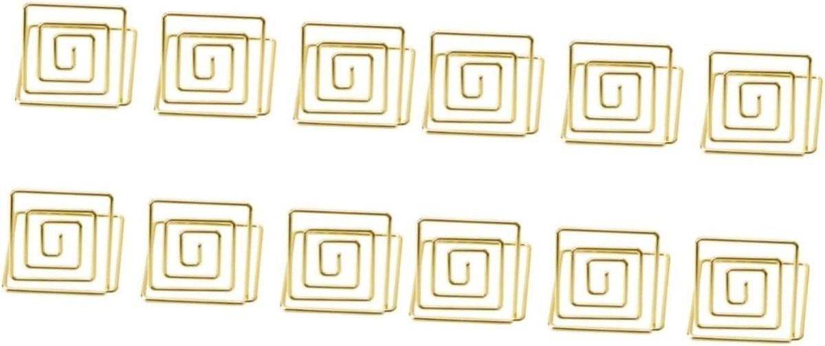 20 stuks Kaarthouder Clips Goud - Fotohouder voor Decoratie op Tafel