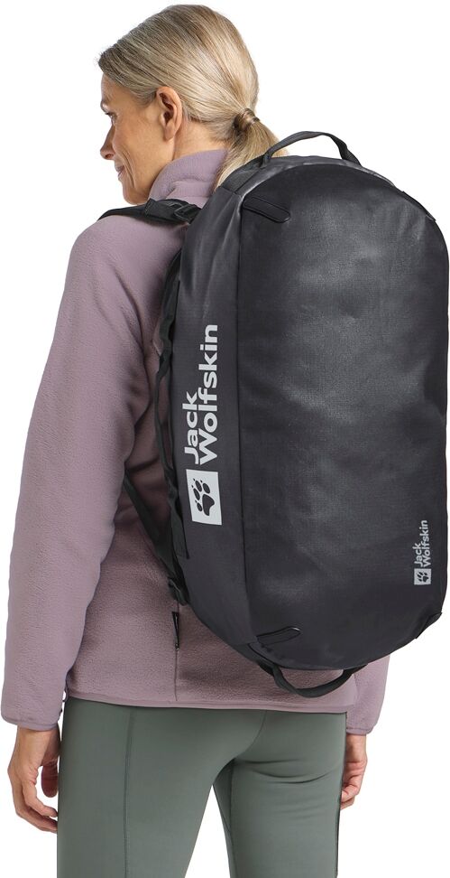 Sporttasche JACK WOLFSKIN "ALL-IN DUFFLE 35", Gr. onesize, grau (phantom), Polyester, Taschen Sporttasche phantom onesize