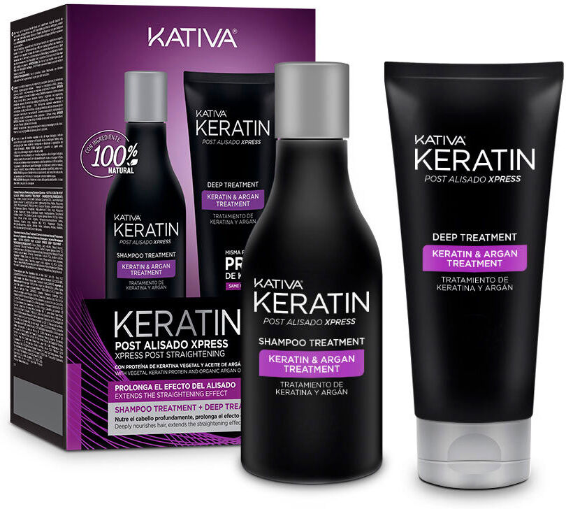 Kativa Coffret post-lissage brésilien Keratin Express 2 pièces