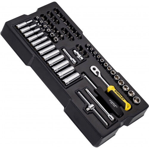 Stanley STMT1-74175 Douilles/accessoires 1/4&amp;quot; 60 pieces - TransModul