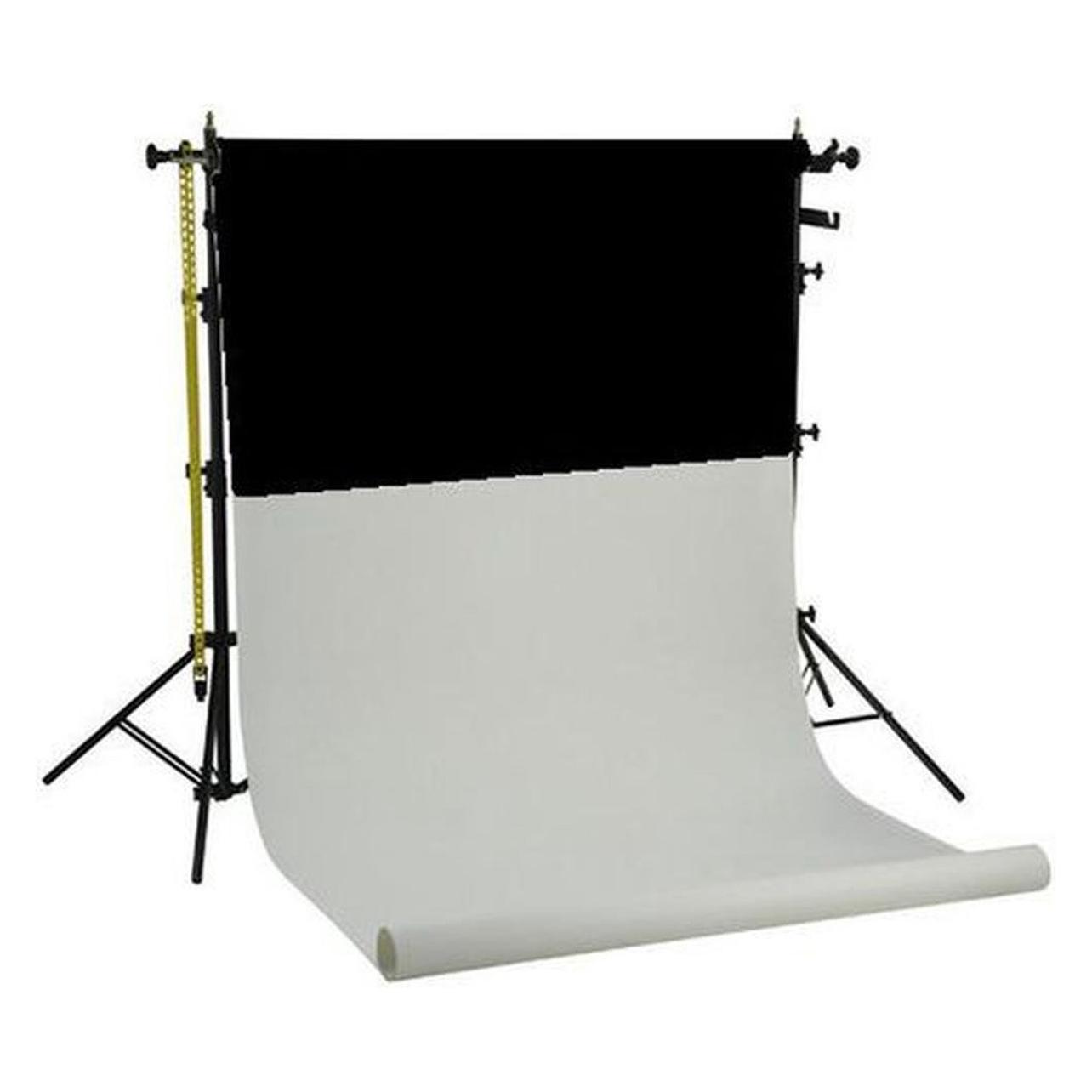 Falcon Eyes Hintergrundsystem SPK-2 inkl. 2 Rollen Schwarz/Weiss 1,35x11 m (135 cm, 250 cm) (SPK-2)