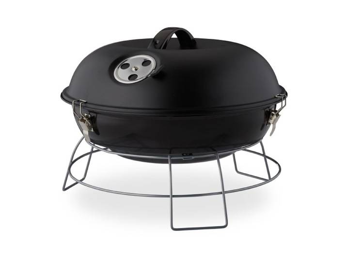 Relaxdays Barbecue rond portable