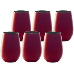 Stölzle Olympic Becher, Trinkgläser, Rot, Schwarz