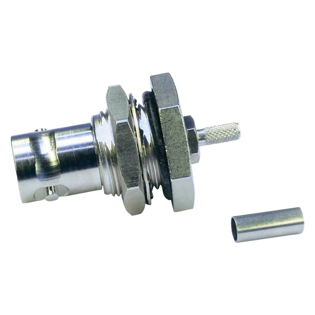 Telegärtner BNC-Kabeleinbaubuchse Crimp G03 50 Ohm, crimp/crimp, A2913, Z04, G03 (RG-178 B/U) (J01001B0059)