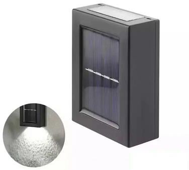 Inspired Living Solar Up And Down Wall Light Waterproof LED Solar Wall Light For Garden Patio Fence white 8pcs