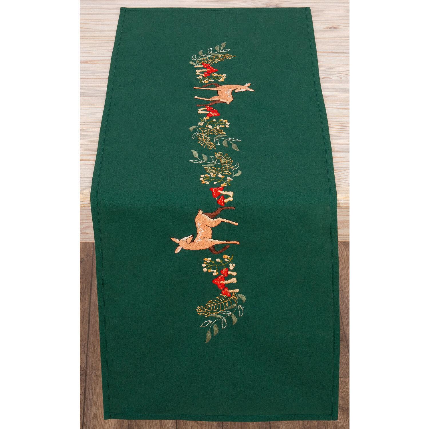 Stickläufer "Reh & Fliegenpilz"