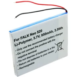 AccuCell Akku passend für Falk Neo 520, Neo 520LMU Akku SR404255
