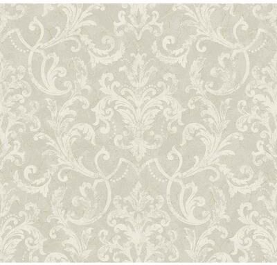 Seabrook Designs Cinna Damask Unpasted Wallpaper