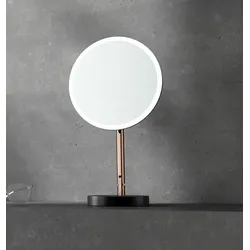 Neuesbad Serie 600 Kosmetik-Spiegel, stehend mit LED-Beleuchtung rose gold ADI_R812