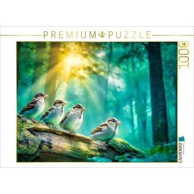 CALVENDO Puzzle Flatterhafte Freunde | 1000 Teile Lege-Größe 64x48cm Foto-Puzzle für glückliche Stunden