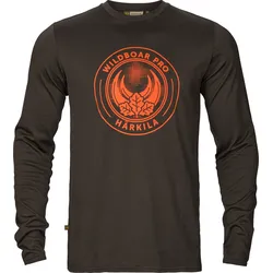 Härkila Herren Game Langarmshirt - M - shadow brown wildboar