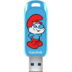 SANDISK Die Schlümpfe USB Flash Drive Schlaubi-Schlumpf Edition 64GB, USB-A 3.0