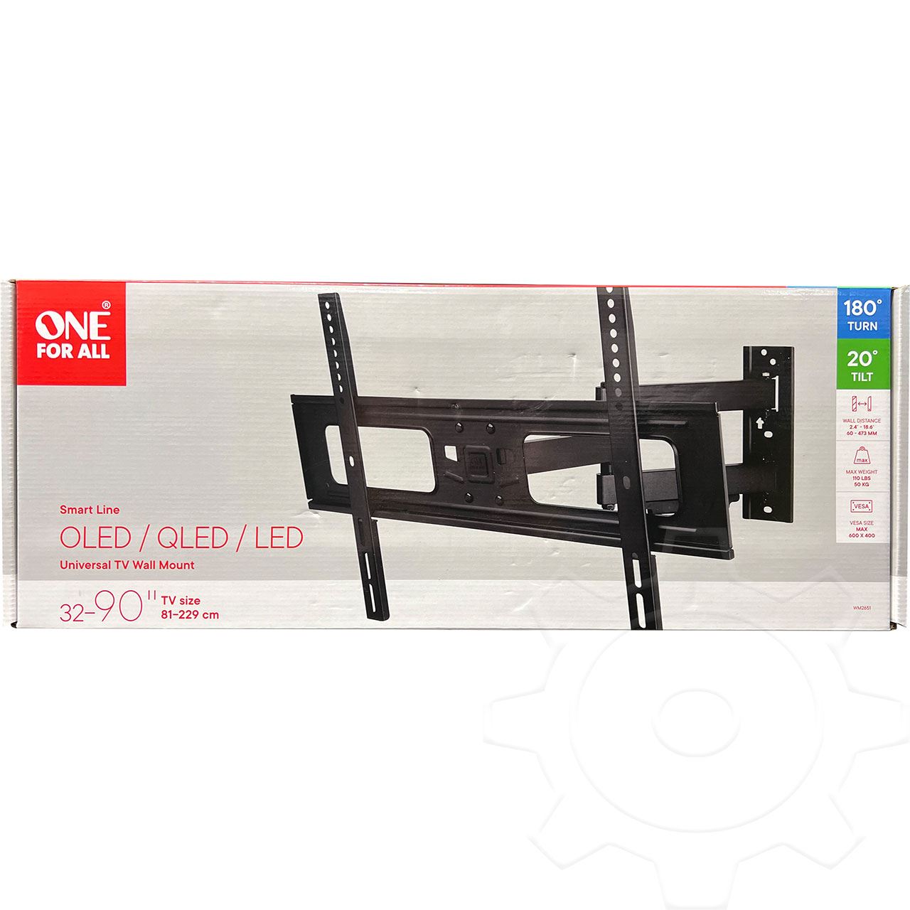 One for All WM2651 32" - 84" TV-Wandhalterung Smart Turn 180