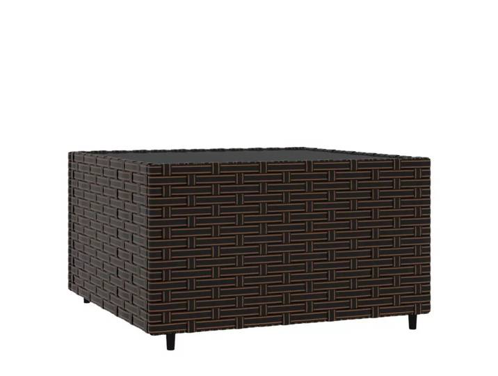 VidaXL - Garten couchtisch rattan, One Size, Braun