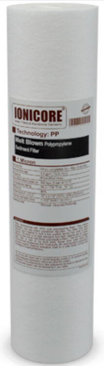 Ionicore Cartuccia Filtro Sedimento Polipropilene Soffiato 10" - 5 Micron