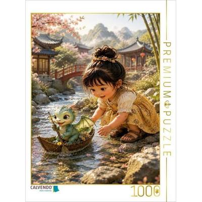 CALVENDO Puzzle Kapitän kleiner Drache | 1000 Teile Lege-Größe 64x48cm Foto-Puzzle für glückliche Stunden