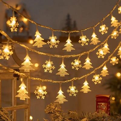 Uplifted Finds LED Snowflake Battery Operated Fairy String Lights c 1.5 M