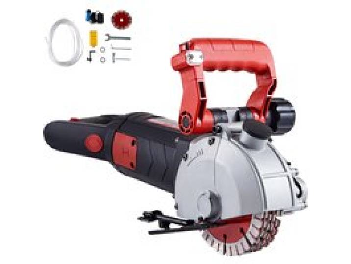 SucceBuy Max 4800W Muurslijper Betonsnijder Elektrische Laser Gericht Groef Steken Machine 125mm Cirkelzaag Snijgereedschap