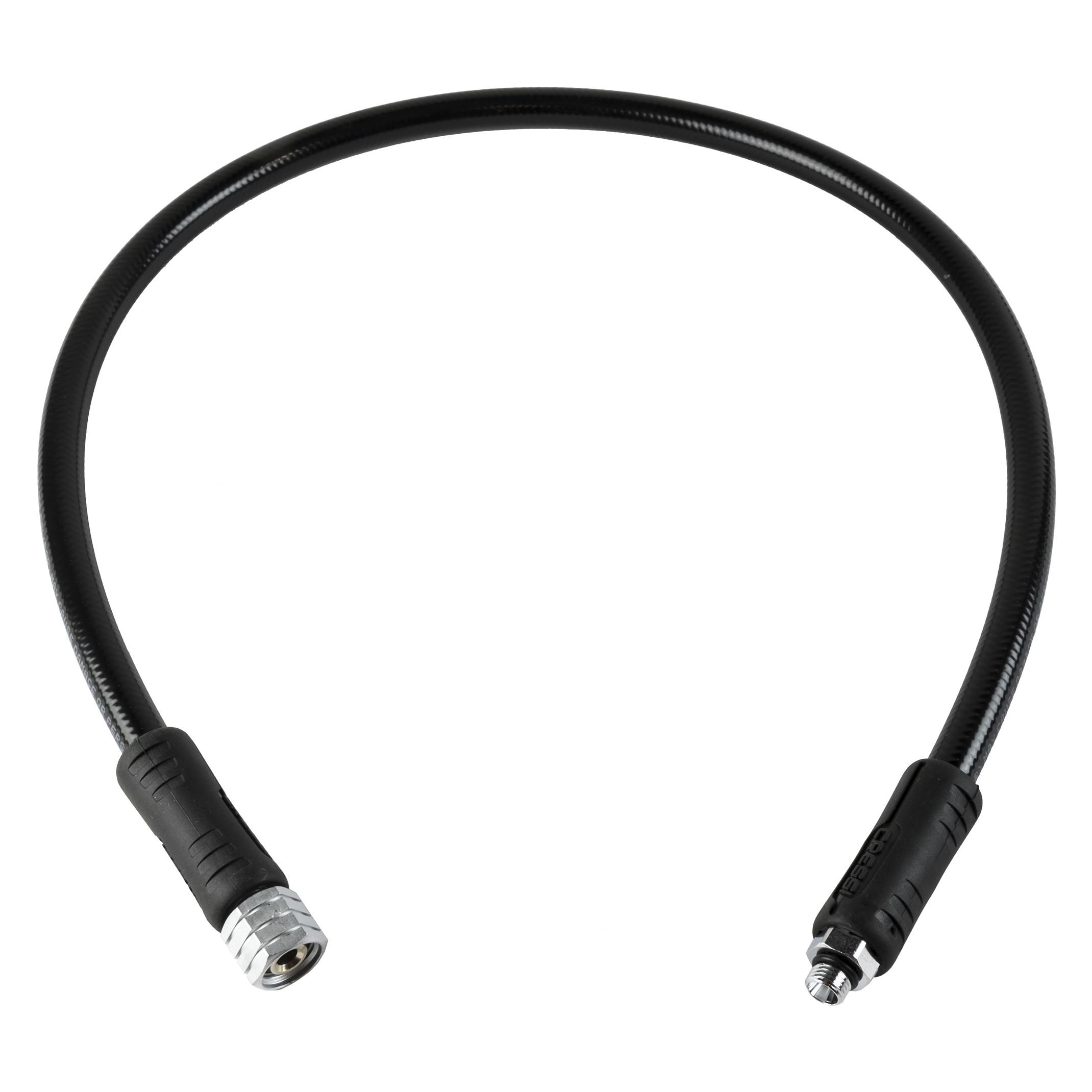 Cressi LP Hose Safeflex (black) (150 cm | 59 in) for T10SC/AC25 (HZ730231)