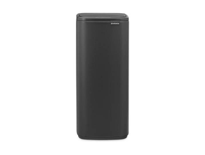 Mülleimer BRABANTIA Bo Touch Bin 30 l , schwarz (anthrazit), B:28cm H:65cm, Stahl, Mülleimer, Mülleimer