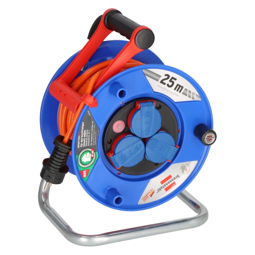 Brennenstuhl 1218740 Kabeltrommel 25 m Orange Schutzkontakt-Stecker (25 m, 1.50 mm²) (1218740)