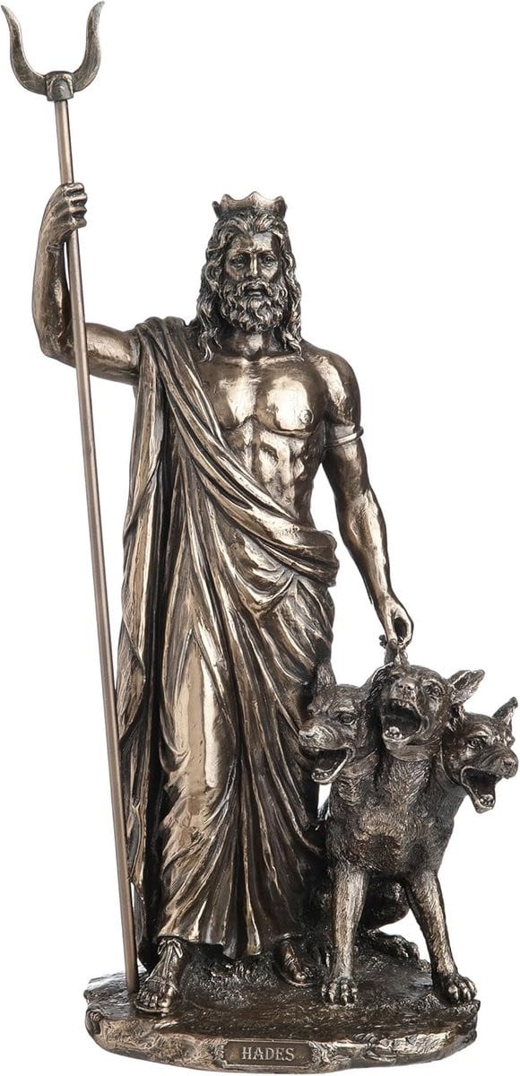 Mythologisch Beeld Griekse God Interieur Decoratie Brons Hoogte: 36,8 cm