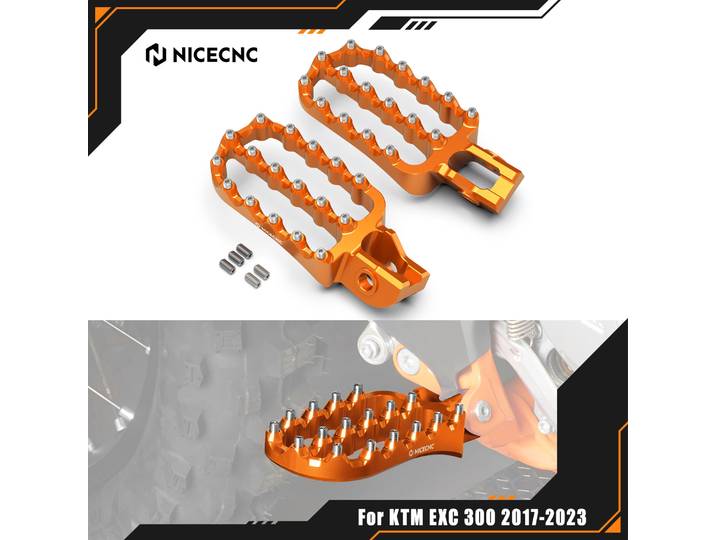 NICECNC pour KTM EXC 300 2017-2023 EXC 250 EXCF 350 EXC 450 500F repose-pieds larges repose-pieds SX 125 SXF 250 SXF 450 XC XCF 2017-2022