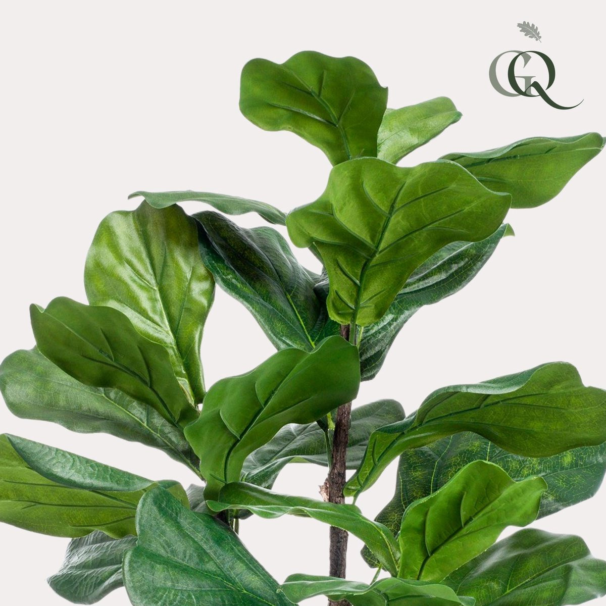 Green Boutiq Kunstplant Ficus Lyrata Tabaksplant - 90 cm