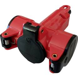 N & L 10191 3fach-Kupplung Thermoplast 230 V Rot IP20