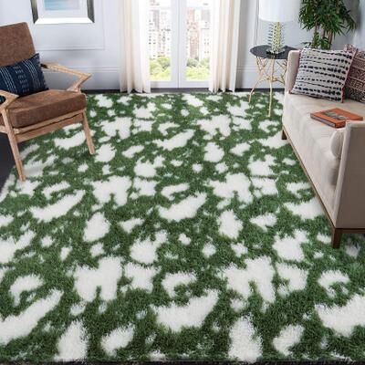 Garvee Cloud Pattern Fluffy Shag Area Rug