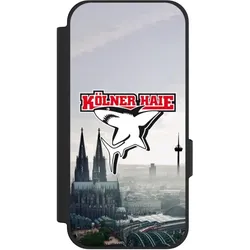 Nivocase Klapphülle für Google Pixel 10a Handyhülle aus Kunst Leder NIVOflip schwarz Eishockey Offizielles (Google Pixel 10a), Smartphone Hülle, Schwarz