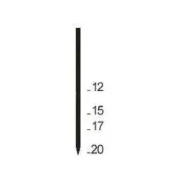 Prebena Pins Type AL verbronzter Stahl 17 mm