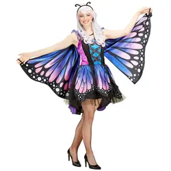 Schmetterling-Kostüm "Fantasia" für Damen, lila/blau