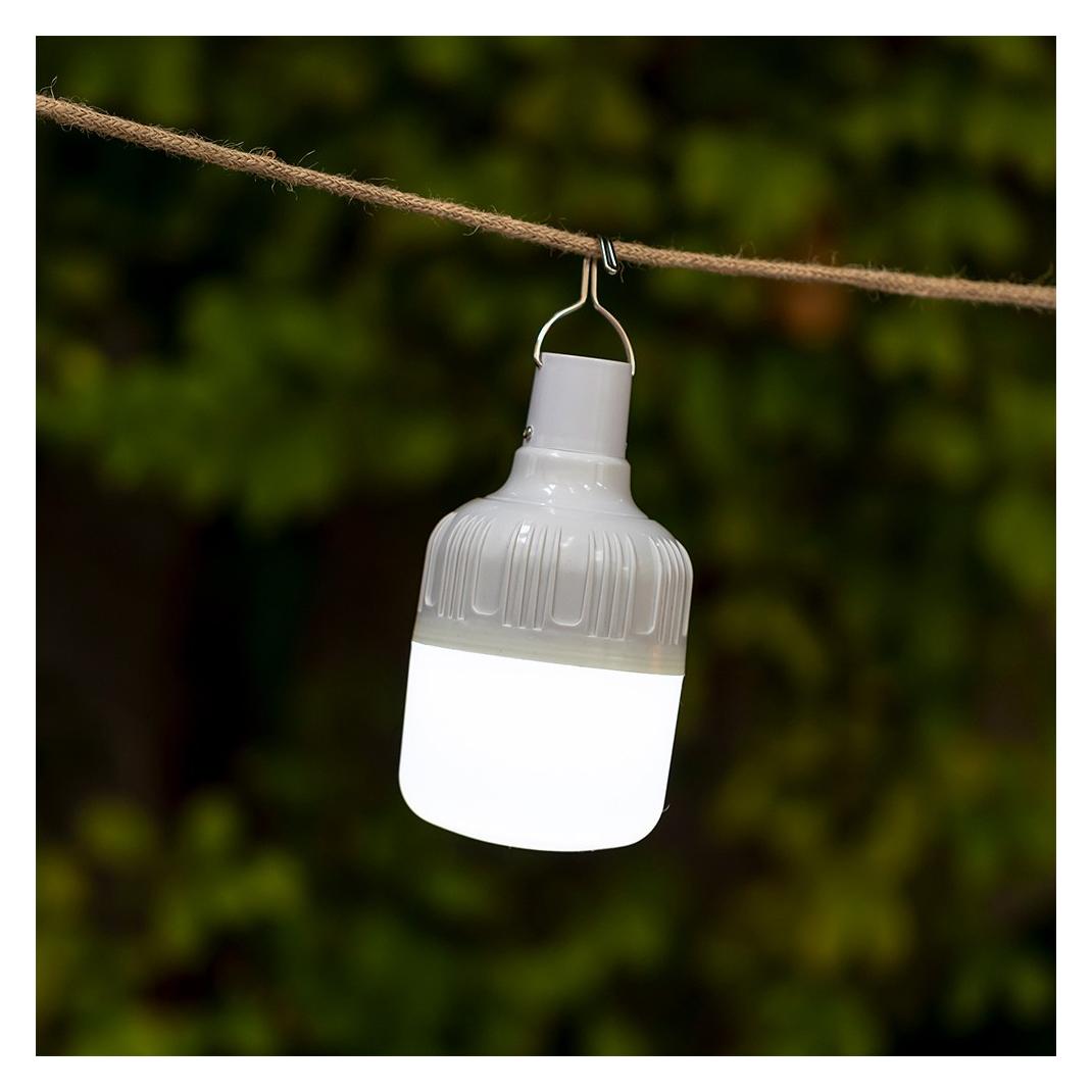 Garden Lights Portable rechargeable led bulb, white, 500 lm, ip44, 2 units (LED) (68486355)