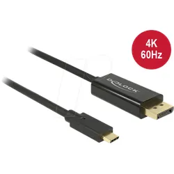 DELOCK 85257 - USB C Stecker auf DP Stecker, DP Alt Mode, 3 m