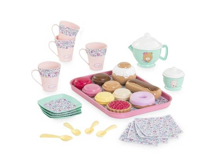 Corolle - 9000310050 – Mijn dinette thee en snack, 30 accessoires, voor poppen, vanaf 18 maanden