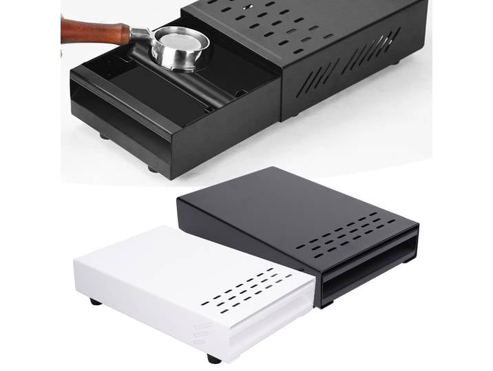 Boîte de broyage de café en acier inoxydable, MELType Knock Case, Boîtes de frappe de stockage, Bar, Outil de récipient, E27