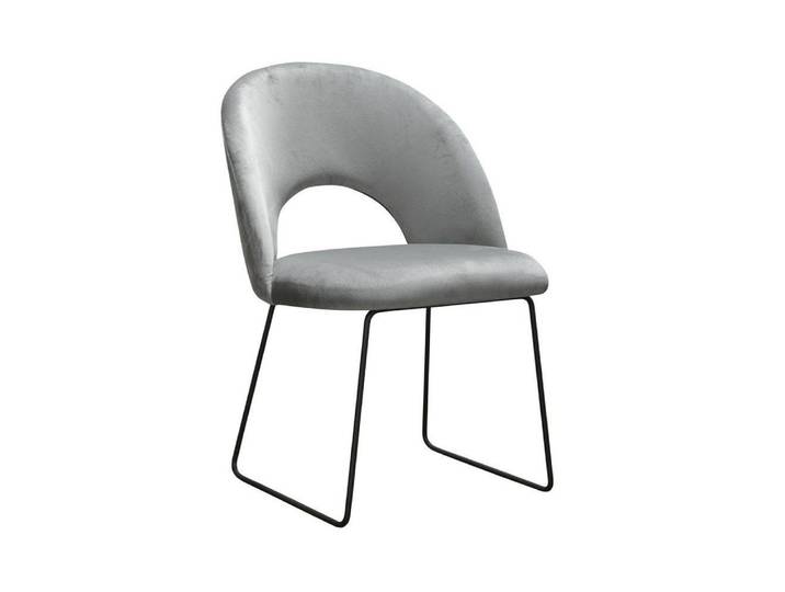 Xlmoebel Polsterstuhl Eleganter Polsterstuhl in Grau für Warteraum und Speisezimmer (1 St), Hergestellt in Europa
