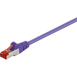 GOOBAY 95530 - Cat.6 S/FTP PiMF Patchkabel, CCA, violett, 7,5 m