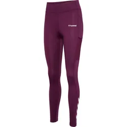 HUMMEL hmlMT CHIPO MID WAIST TIGHTS grape wine XS