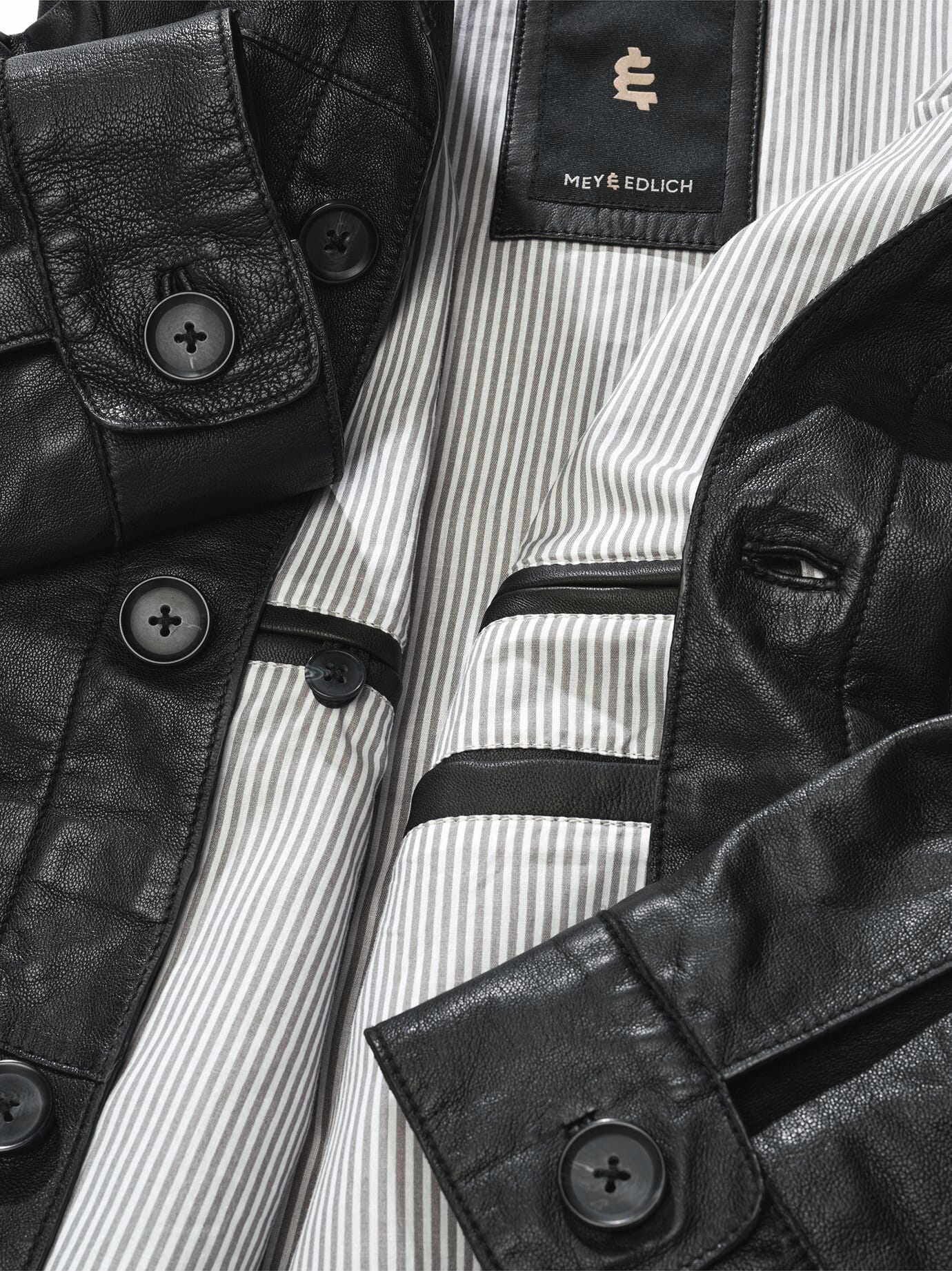Mey & Edlich Lederjacket Eterna Notte Schwarz 52