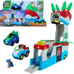 PAW Patrol: Der Dino Film, 2-in-1 Mobiles Dino-Hauptquartier, Transformierbarer Patroller
