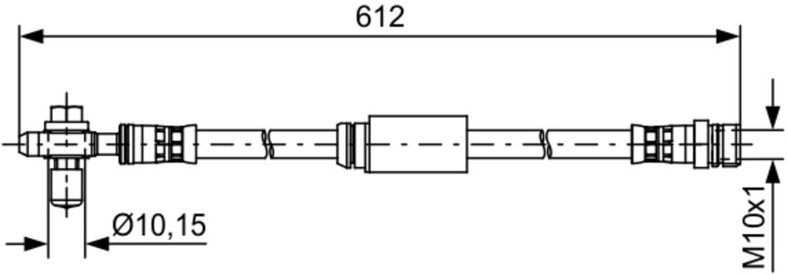 Bremsschlauch BOSCH 1 987 481 631