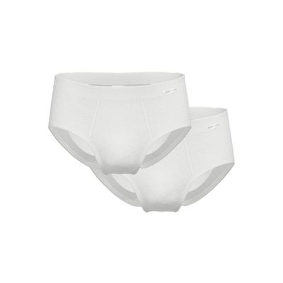 Slip AMMANN "Slip Slips Doppelripp 2er Pack", Herren, Gr. XXL, weiß, Obermaterial: 100% Baumwolle CO., Unterhosen Slip