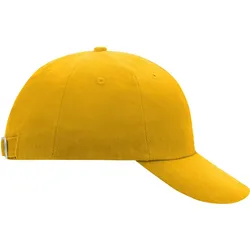 Myrtle Beach Unisex 6-Panel Raver Kappe Klassische Cap MB6111 gold 58 cm