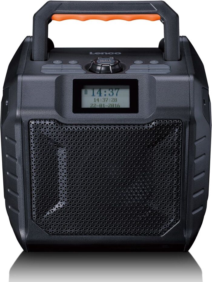Lenco Puissante radio portable DAB+/FM pour l extérieur avec Bluetooth Noir 19x22x21cm