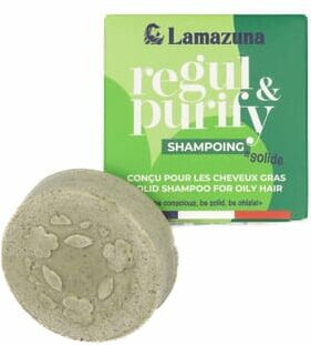 Lamazuna Champô Sólido Cabelos Gordurosos Com Espirulina e Argila Verde 70 ml