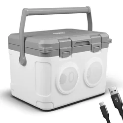 Kühlbox mit Lautsprecher Weiß